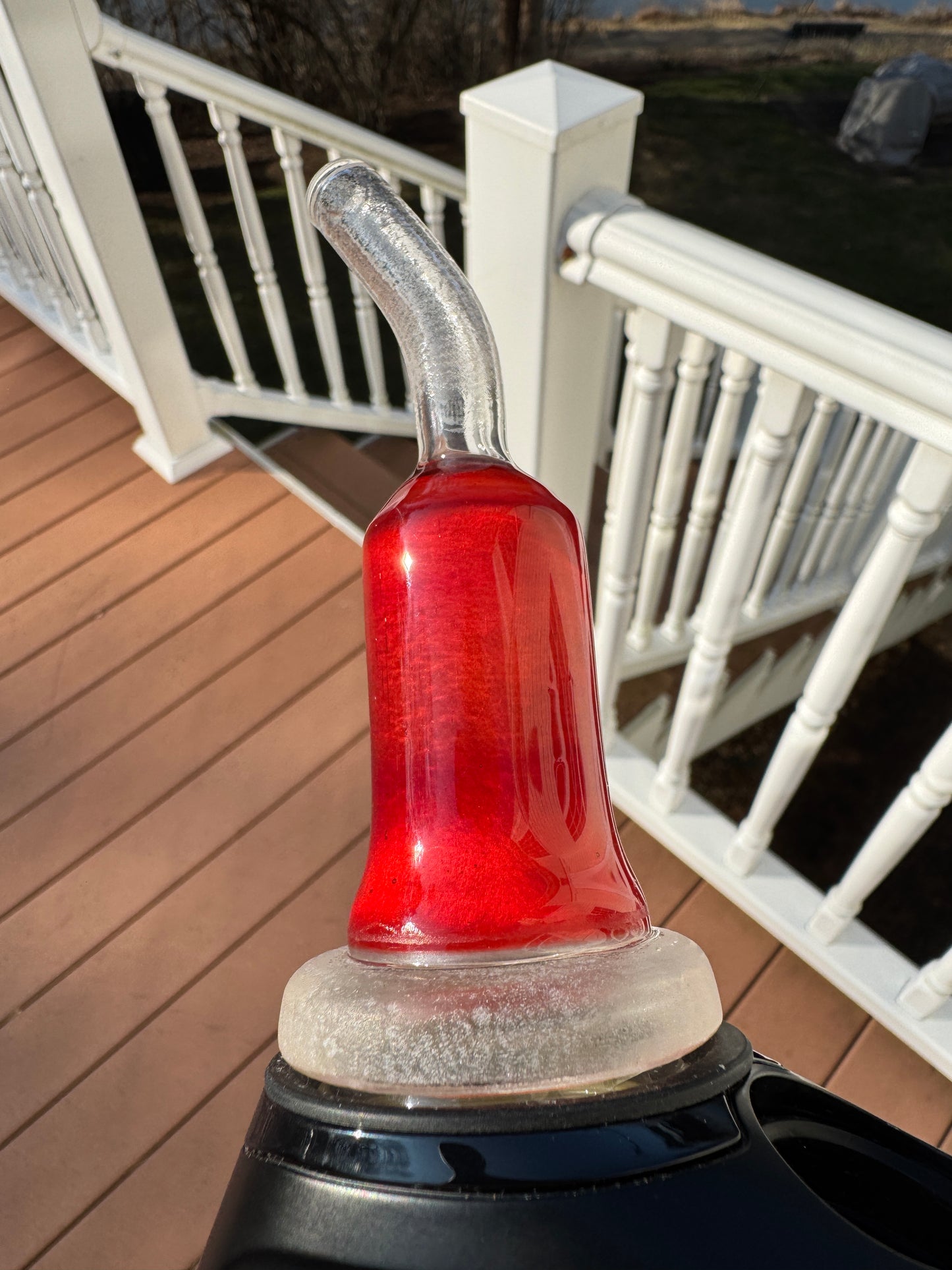 Experimental Moist Raspberry Over Icy White Satin #4