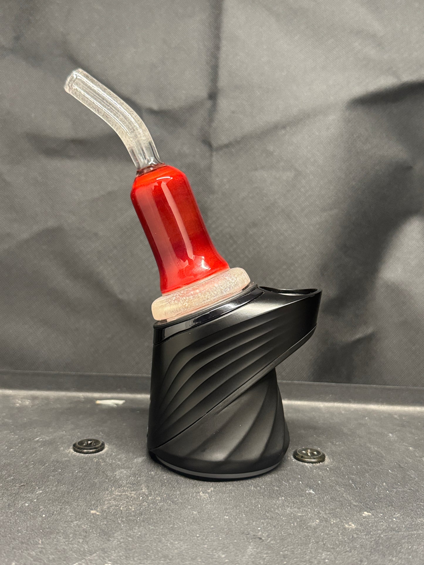 Experimental Moist Raspberry Over Icy White Satin #4