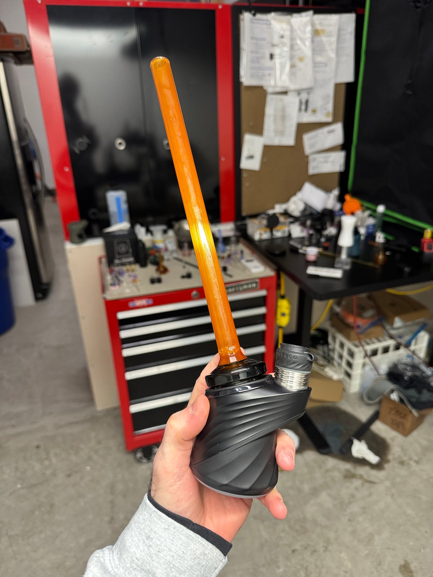 1/1 Puffco (Peak, Peak Pro) 🇺🇸 Made, Hand Dipped Orange / Shadow Base (B Quality)