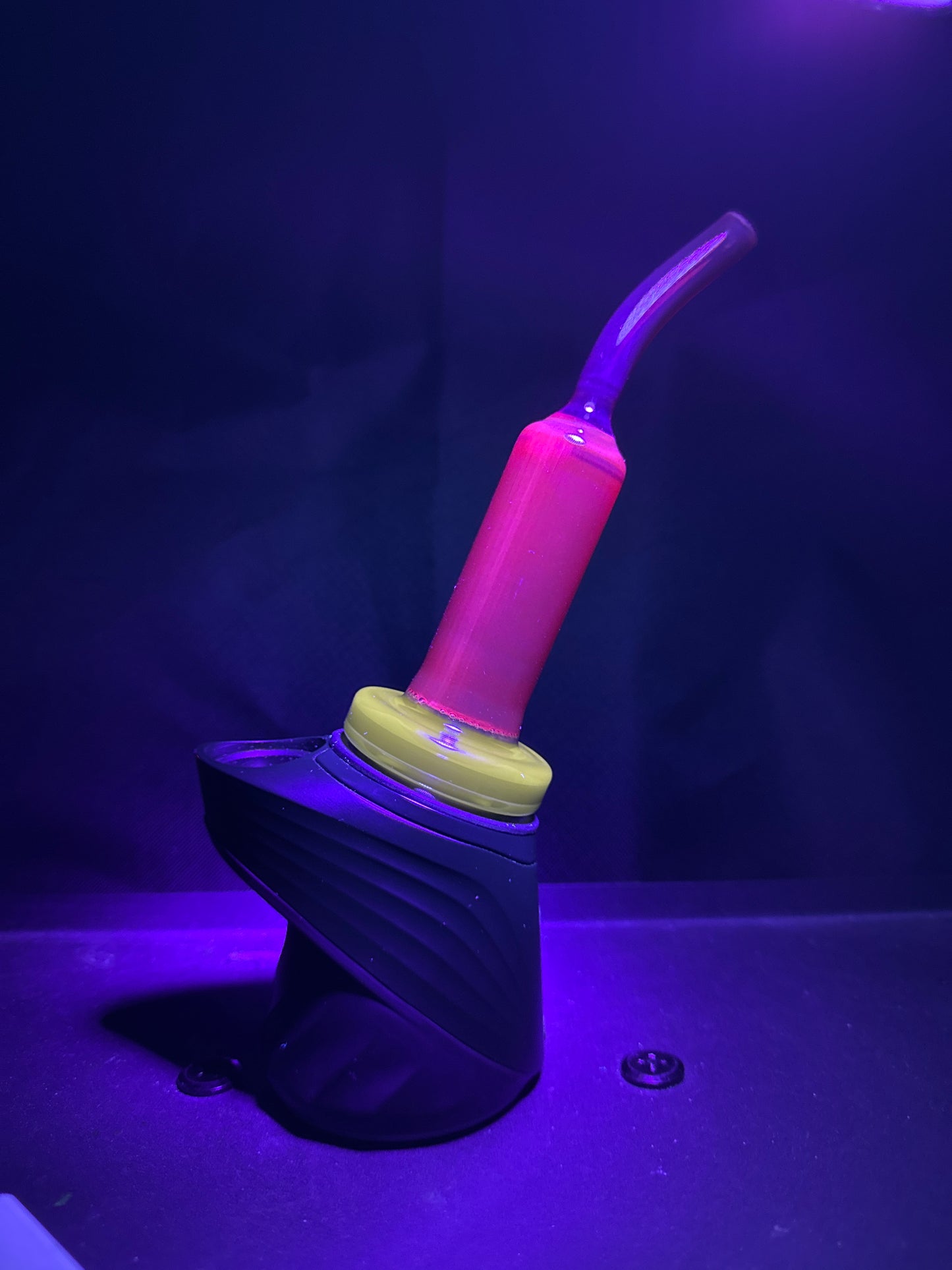 Experimental Moist Raspberry Over Icy White Satin #1