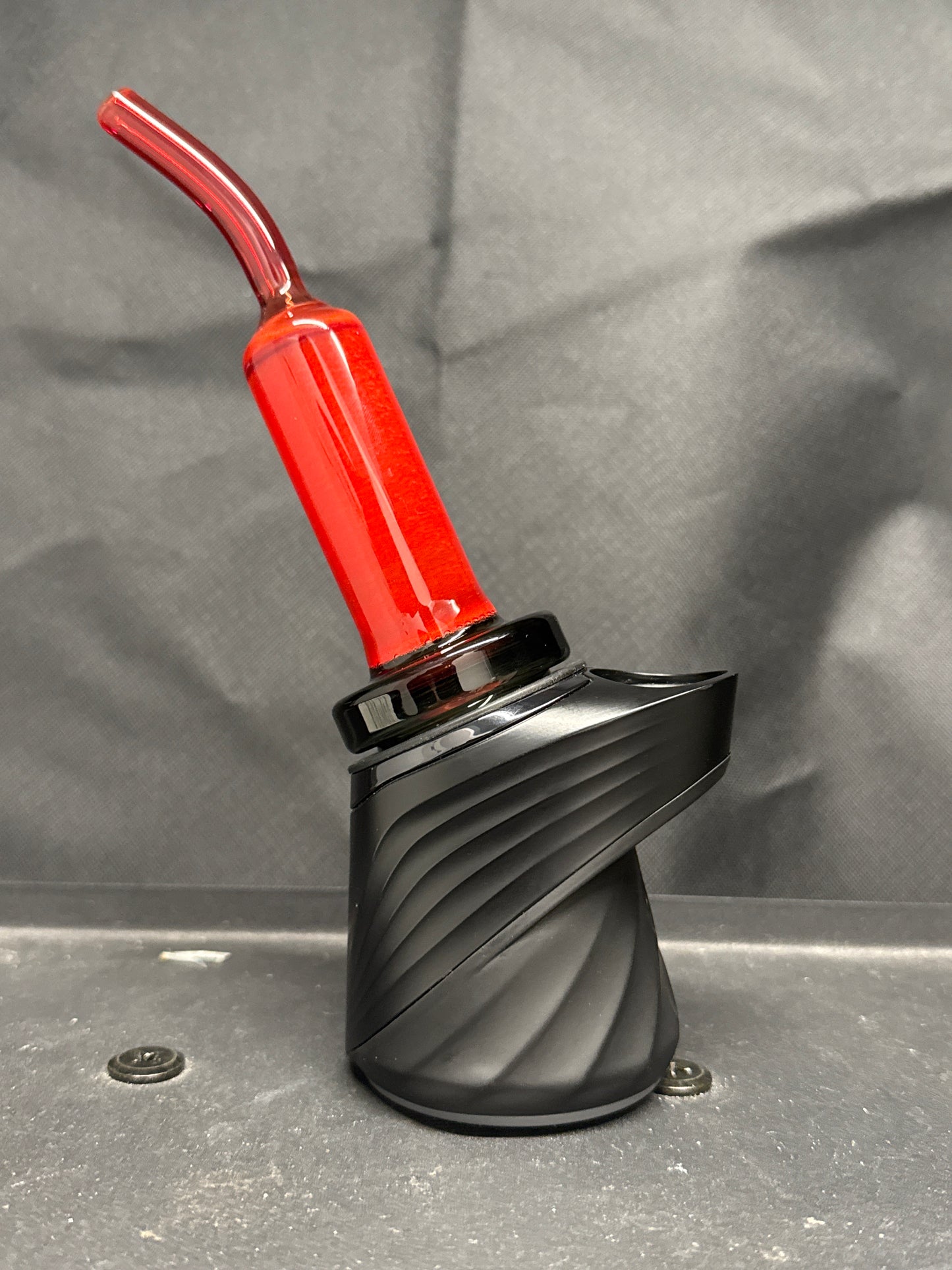 Experimental Moist Raspberry Over Icy White Satin #1