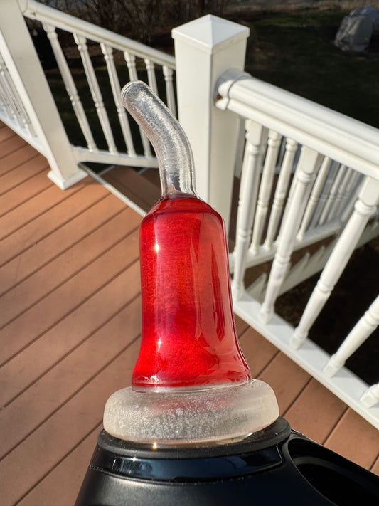 Experimental Moist Raspberry Over Icy White Satin #4