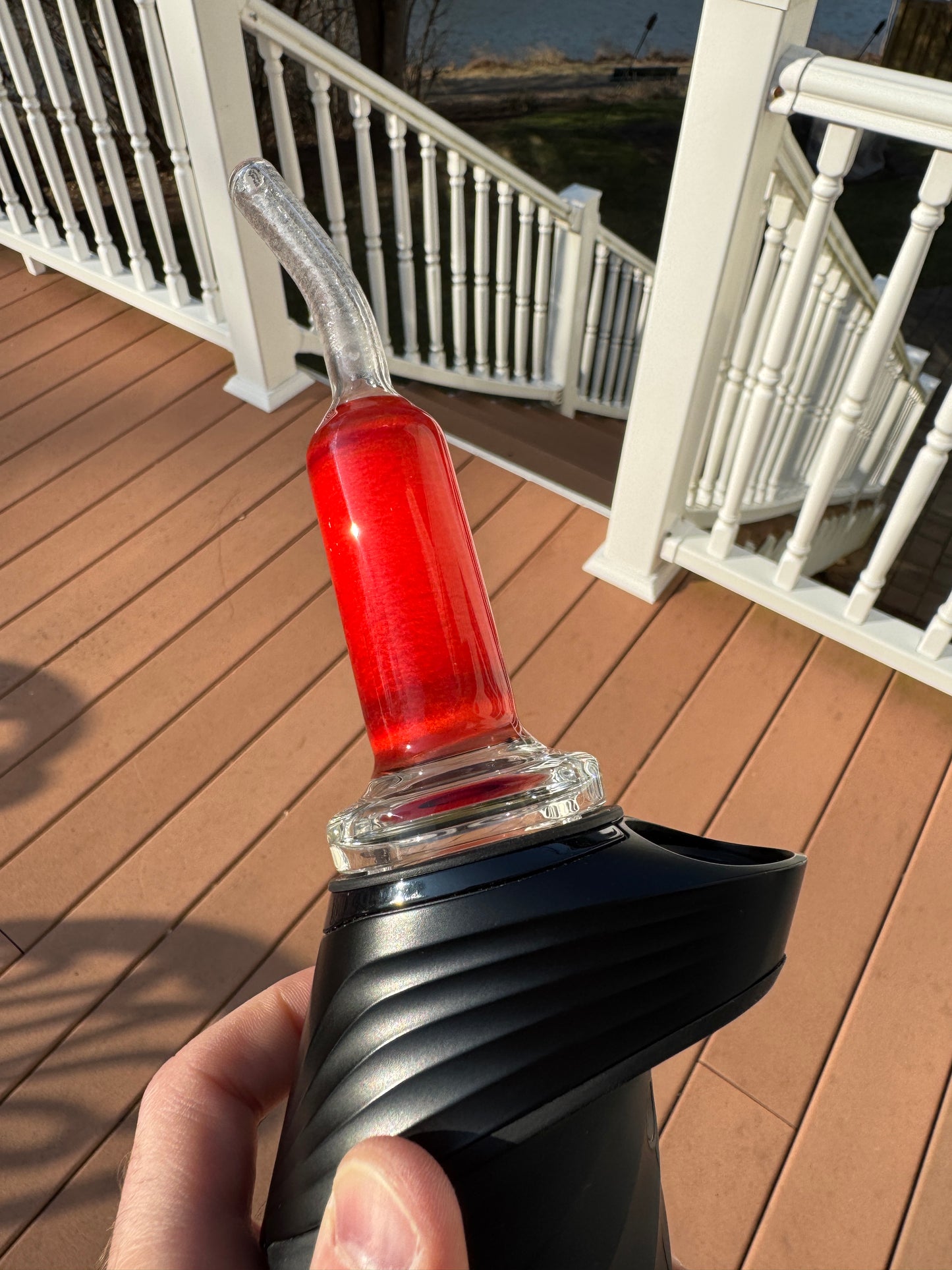 Experimental Moist Raspberry Over Icy White Satin #5