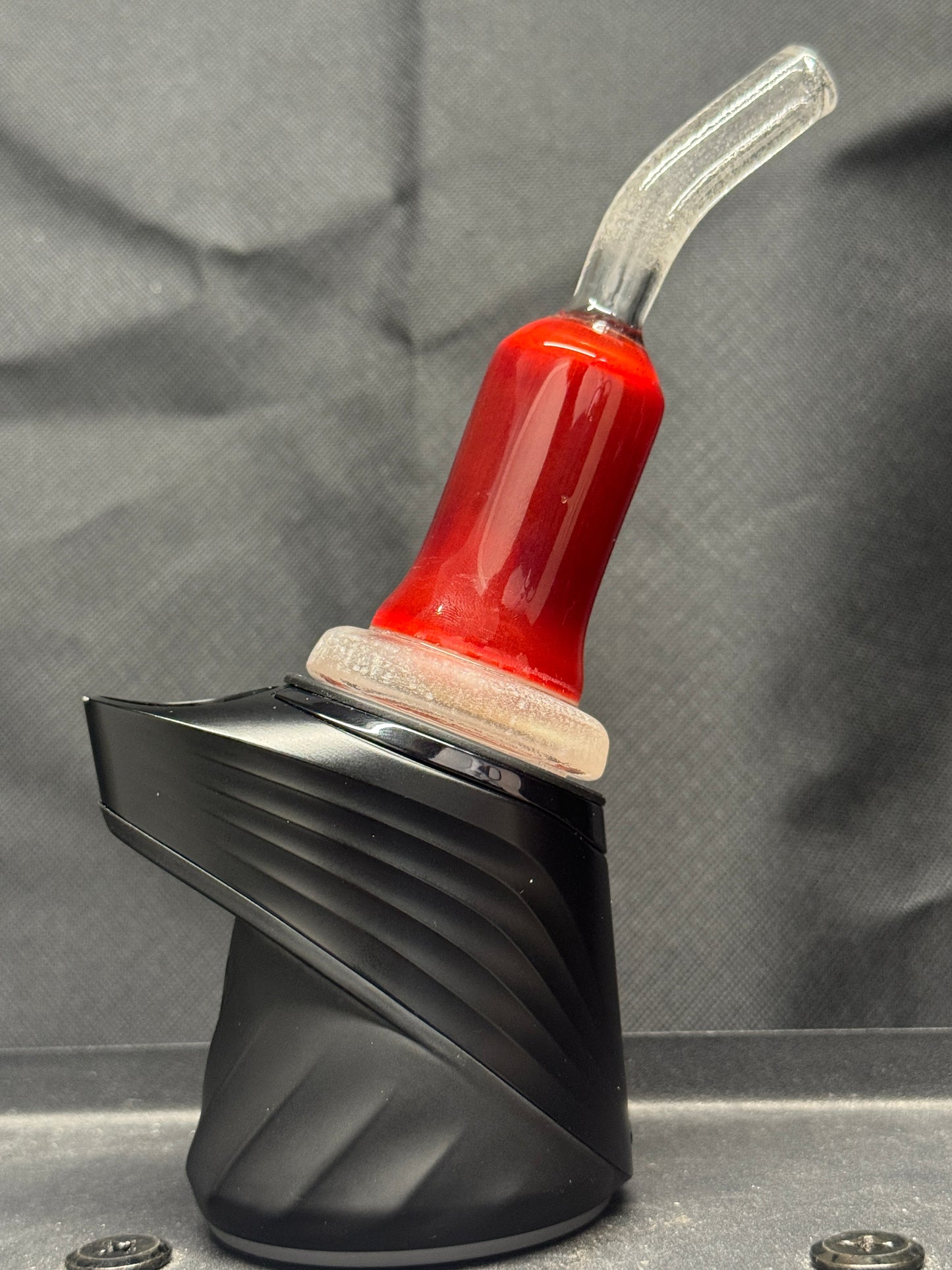 Experimental Moist Raspberry Over Icy White Satin #4