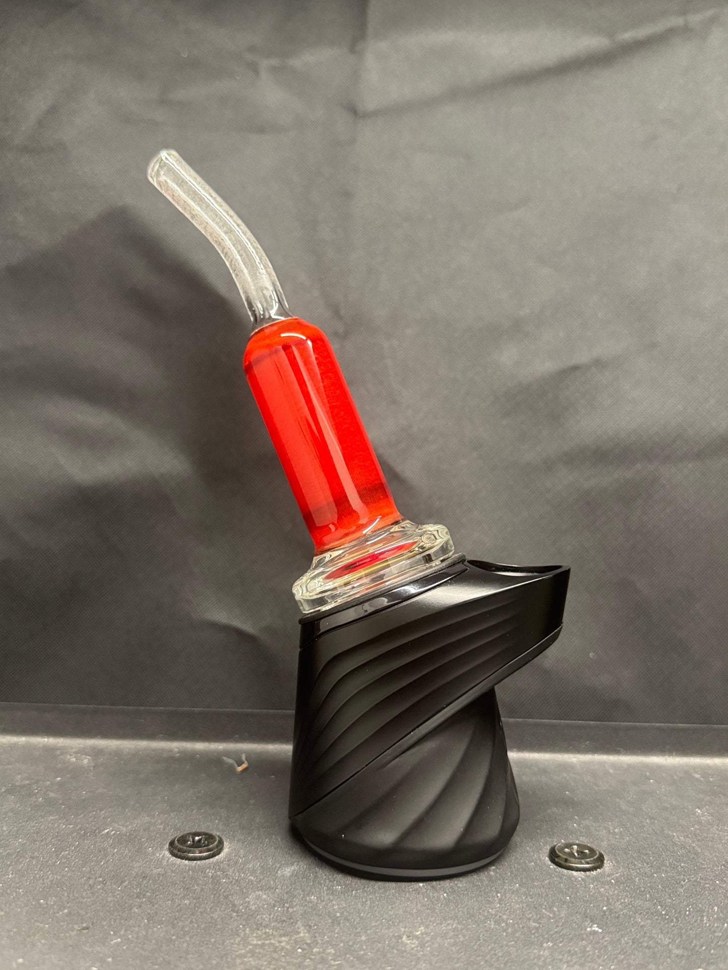 Experimental Moist Raspberry Over Icy White Satin #5