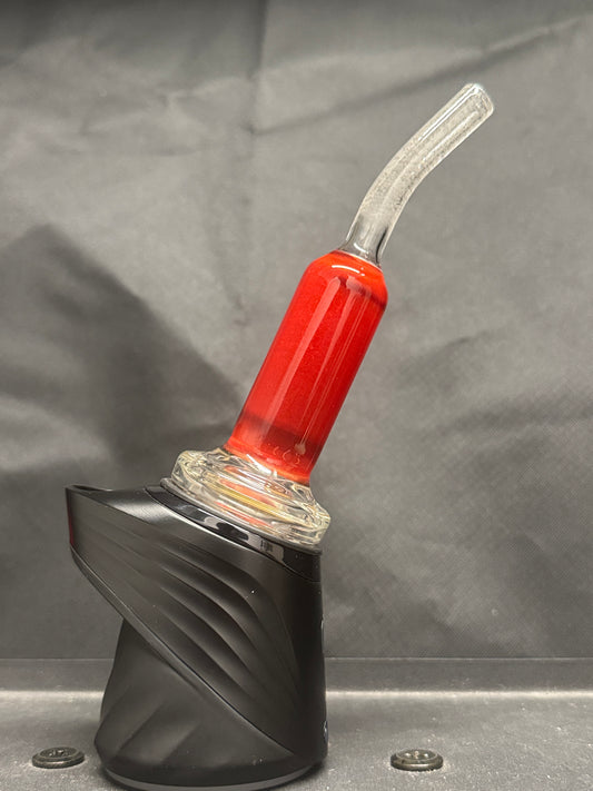 Experimental Moist Raspberry Over Icy White Satin #5