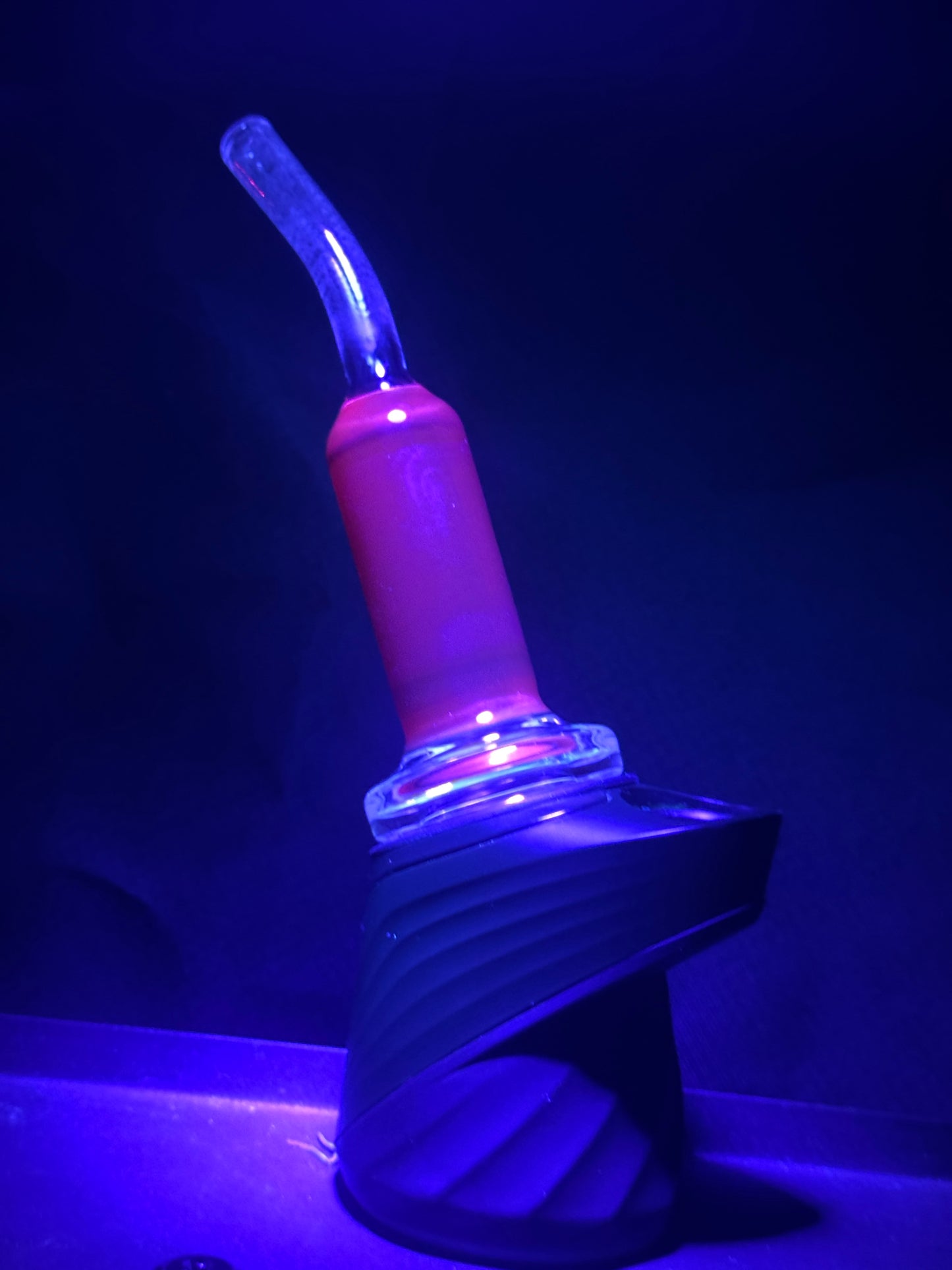 Experimental Moist Raspberry Over Icy White Satin #5