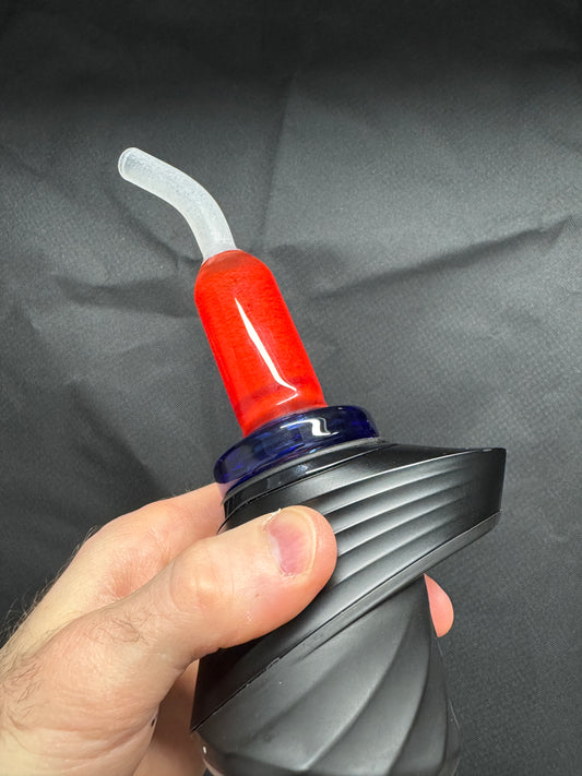 Experimental Moist Raspberry Over Icy White Satin #6