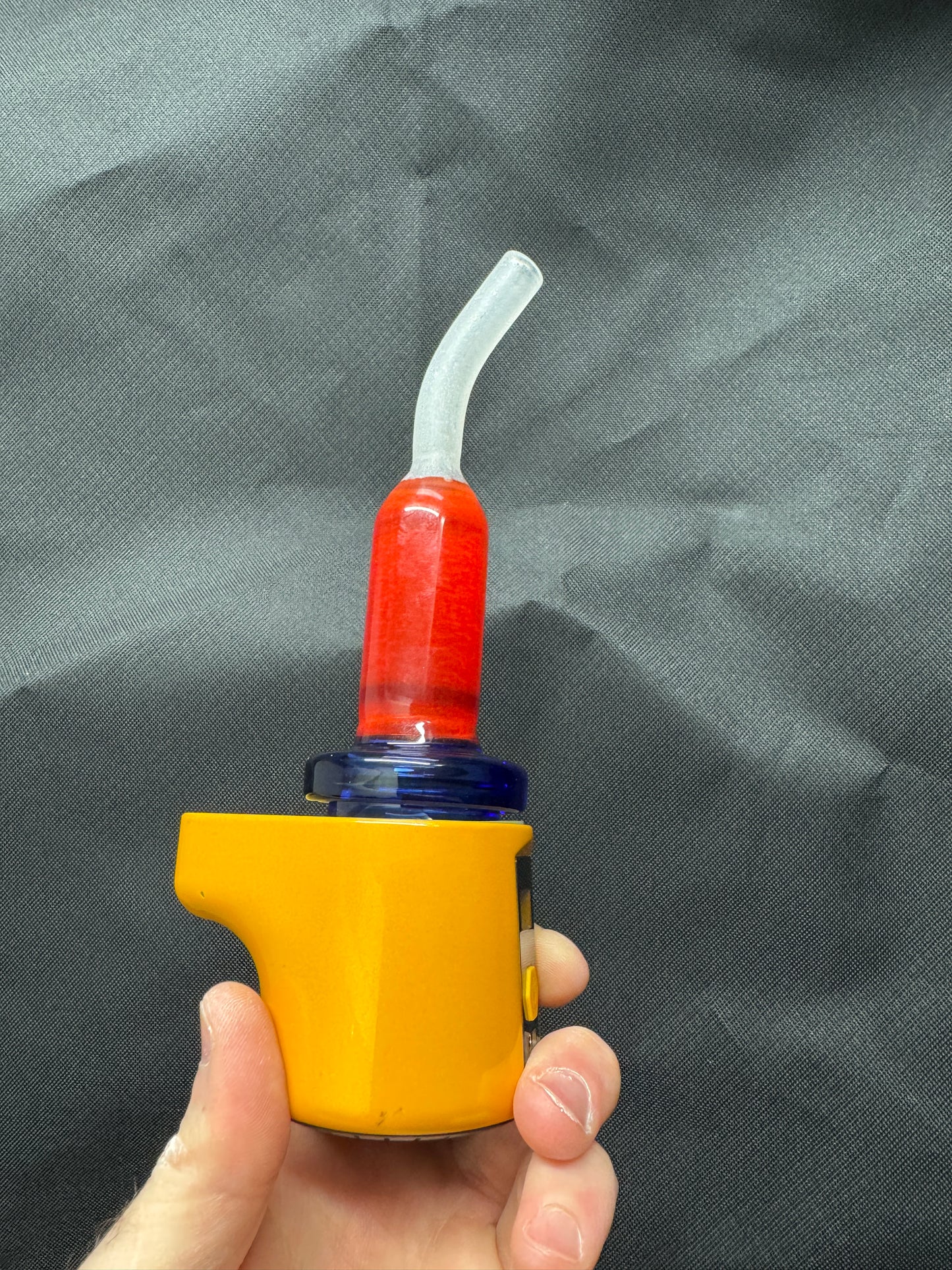 Experimental Moist Raspberry Over Icy White Satin #6