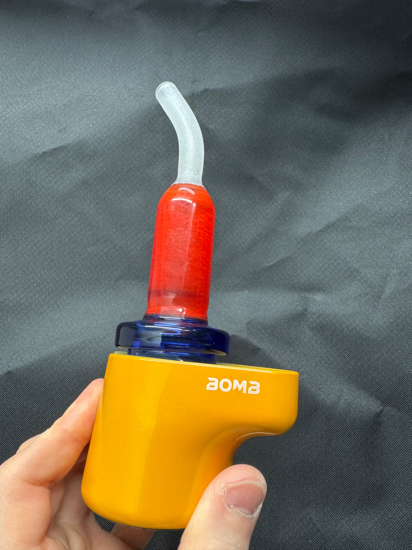 Experimental Moist Raspberry Over Icy White Satin #6