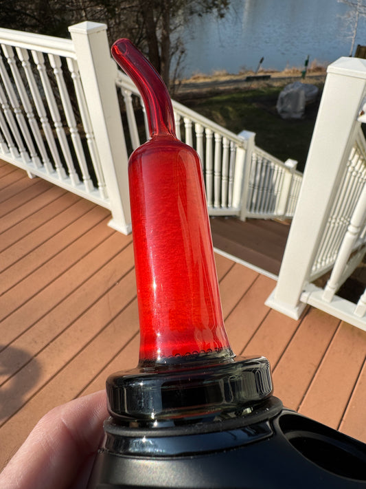 Experimental Moist Raspberry Over Icy White Satin #1  - - Puffco Peak (all models) + Bomb Store Official (magloud / skyloud) dry top